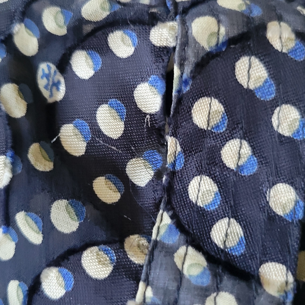 Tory Burch Navy Polka Dot Silk Dress - Picture 6 of 12